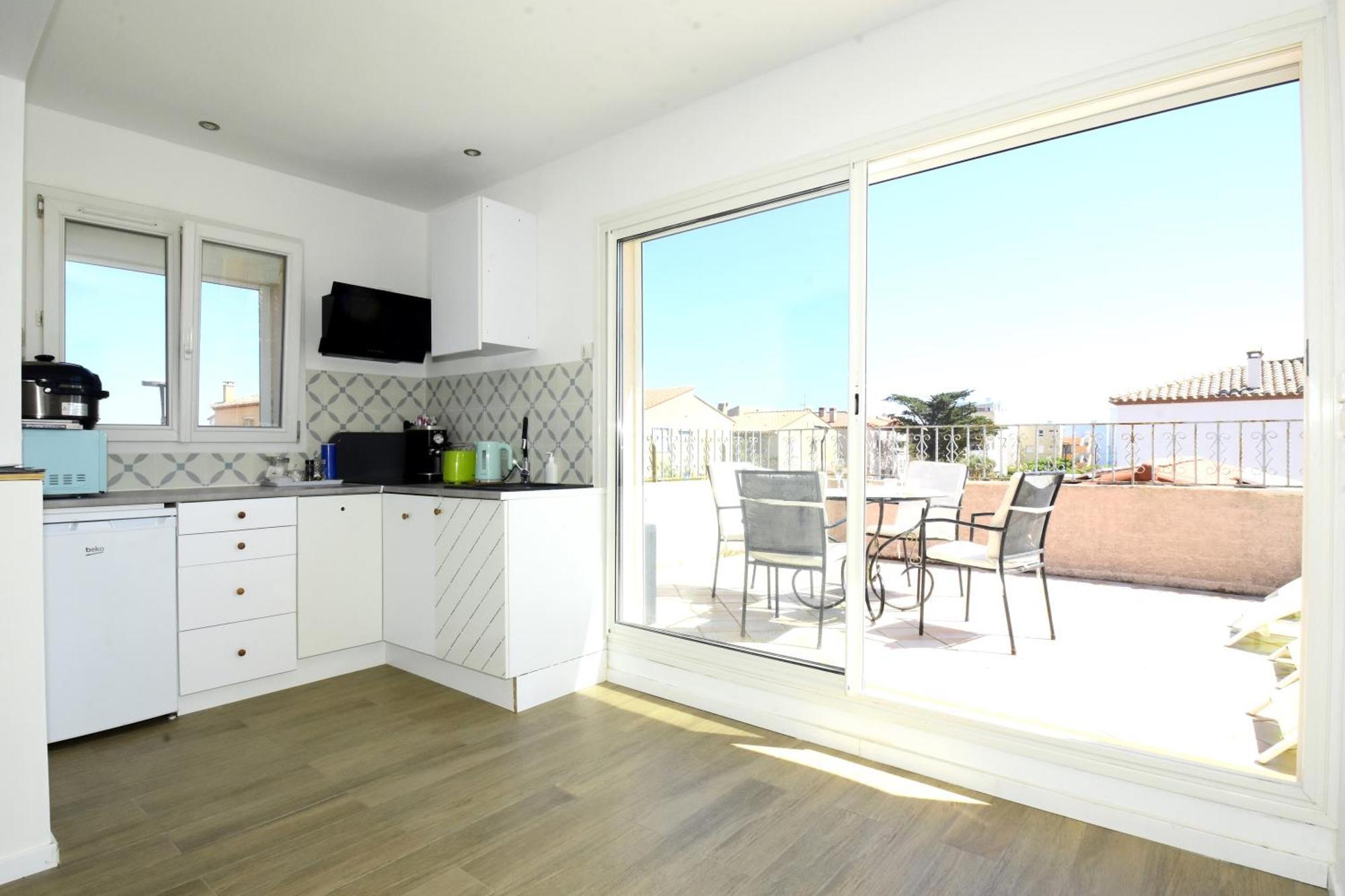 Les 2 Dauphins Apartment Le Barcares Bagian luar foto